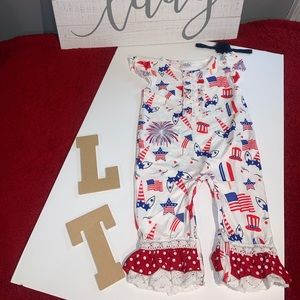 Red,white, and blue Jumpsuit